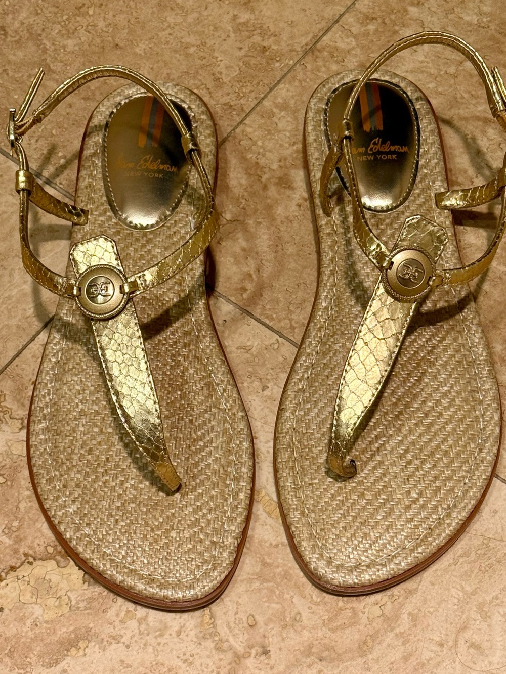 Sam Edelman Gigi Sandals in Gold